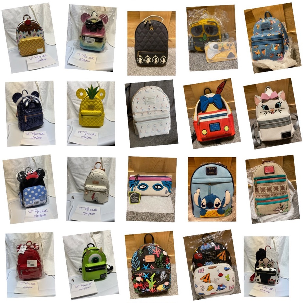 Disney Loungefly backpacks. Selling 30plus bags. Cross posted
